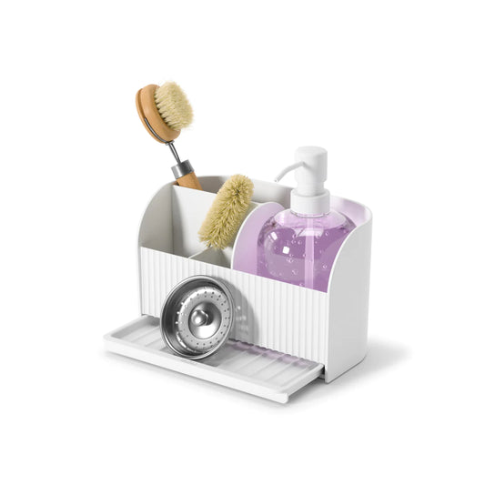 SLING SINK CADDY WITH SOAP PUMP