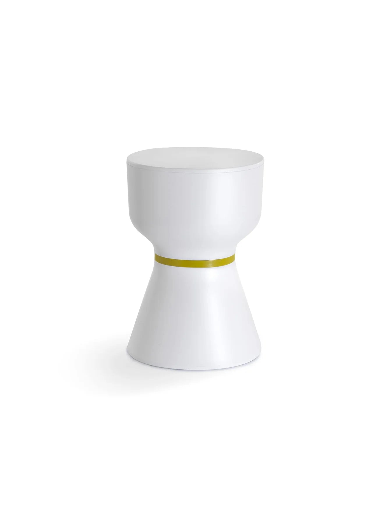 TOOU Pa.He.Ko stool WHITE MUSTARD