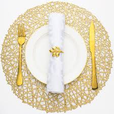 Round Placemat Gold