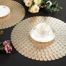 Round Placemat Gold