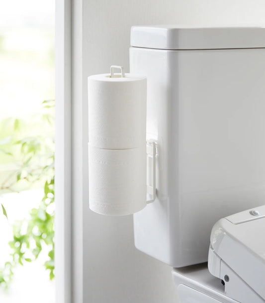 Tower Reusable Adhesive Toilet Paper Holder - Steel
