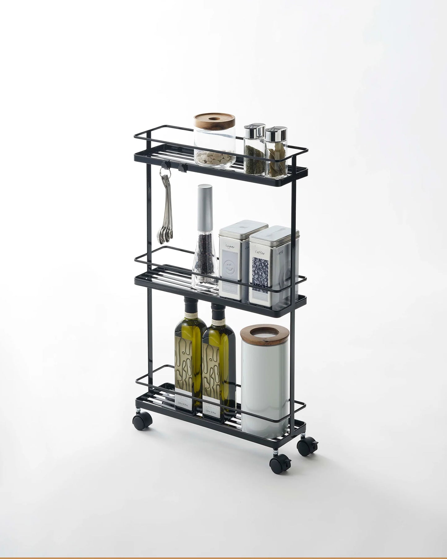 Tower Rolling Kitchen storage cart black