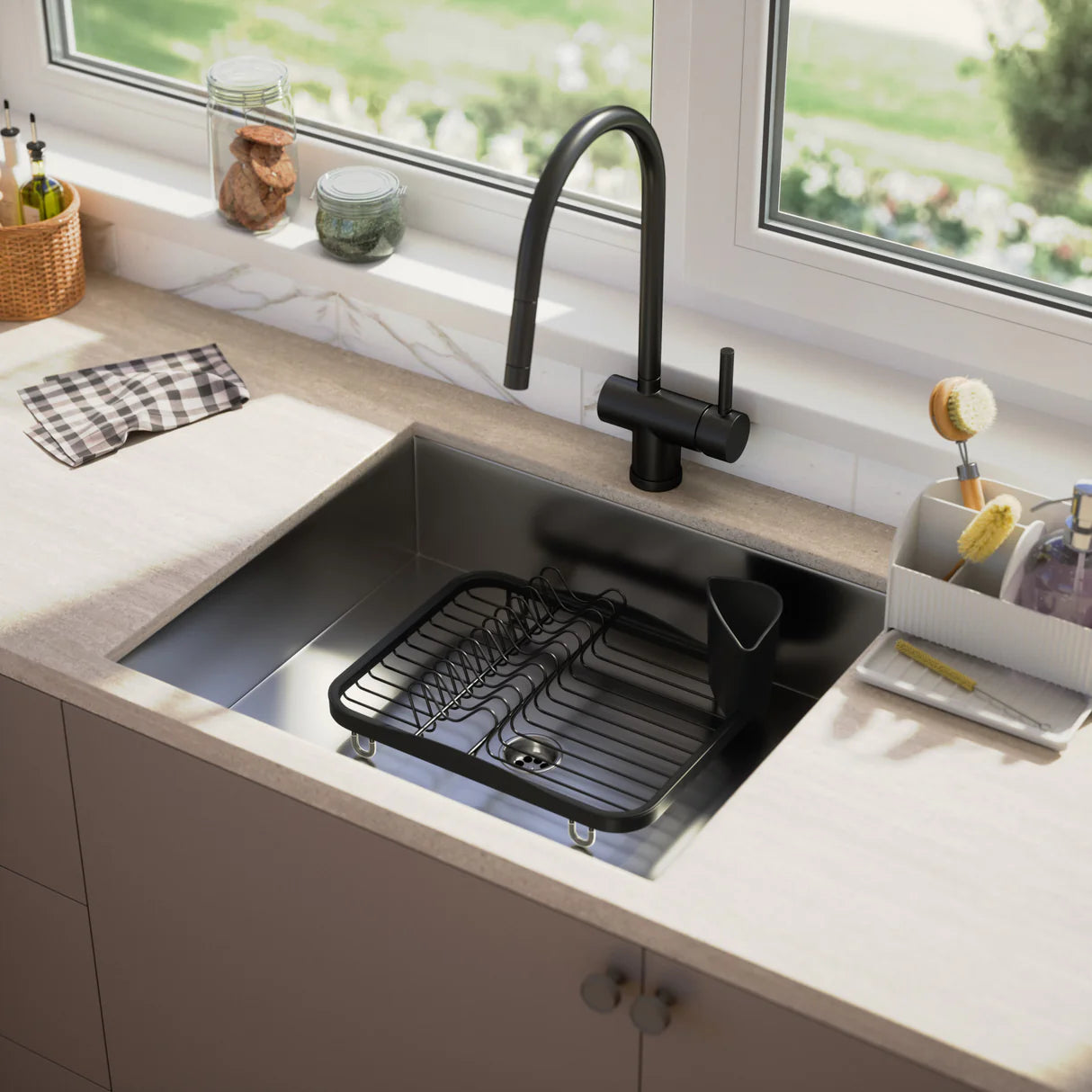 Sinkin Dish Rack Black