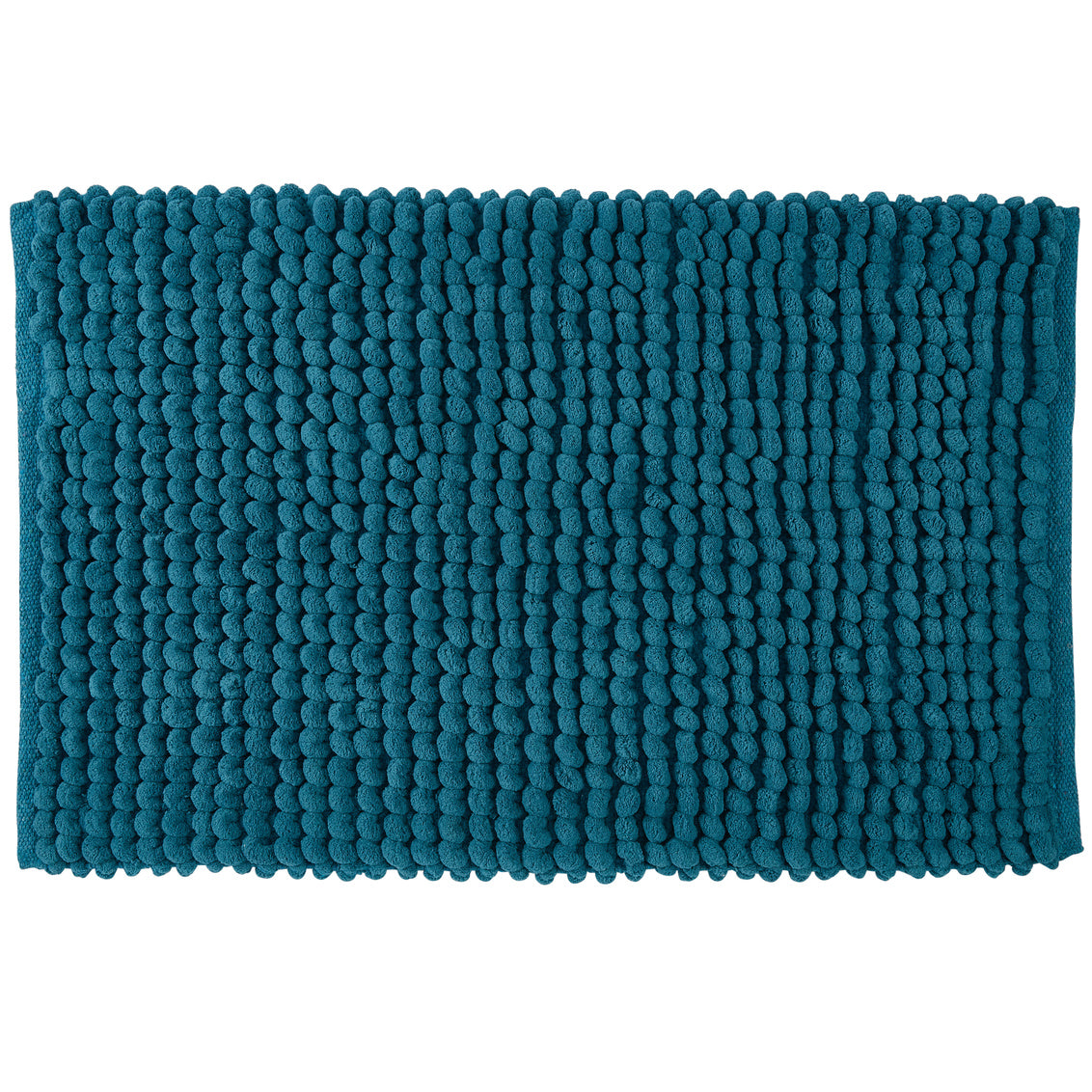 PUFF CHUNKY BATH MAT MICROFIBER BLUE 20" X 32"