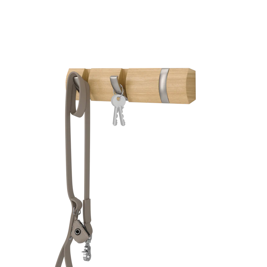 Flip 3 Wall Mounted Hook Natural