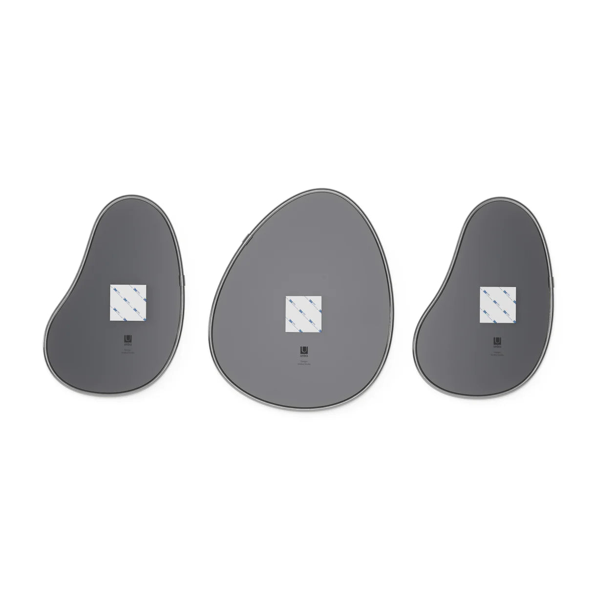 Hubba Pebble Wall Mirror Titanium