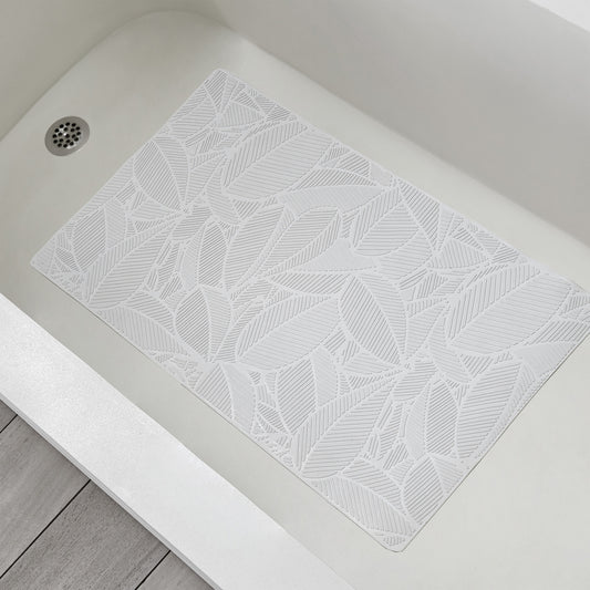 ANATOLIA TUB MAT NATURAL RUBBER 40 X 70 CM WHITE