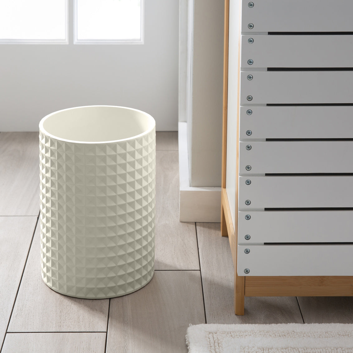 BRAEMAR WASTEBIN RESIN IVORY