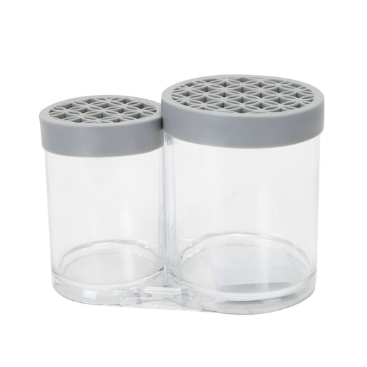 STOWE COSMETIC MAKEUP BRUSH ORGANIZER  Black