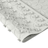 ANATOLIA TUB MAT NATURAL RUBBER 40 X 70 CM WHITE