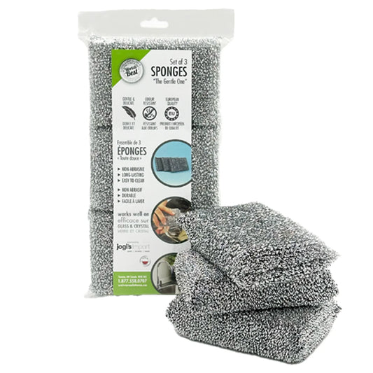 Sponges Set of 3 Silver