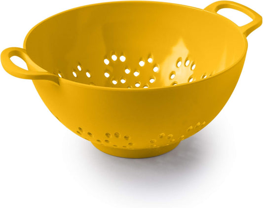 Melamine colander 6" mustard