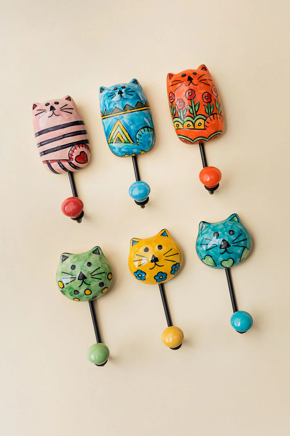 Wall hook GREEN MEOW