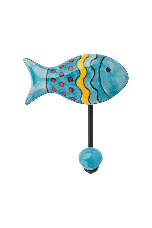 Wall hook FIN FRIENDS blue