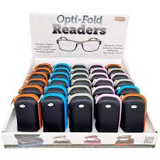 Opti-fold reader eyeglasses 4 colours