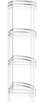 4 tier corner spa tower black/chrome