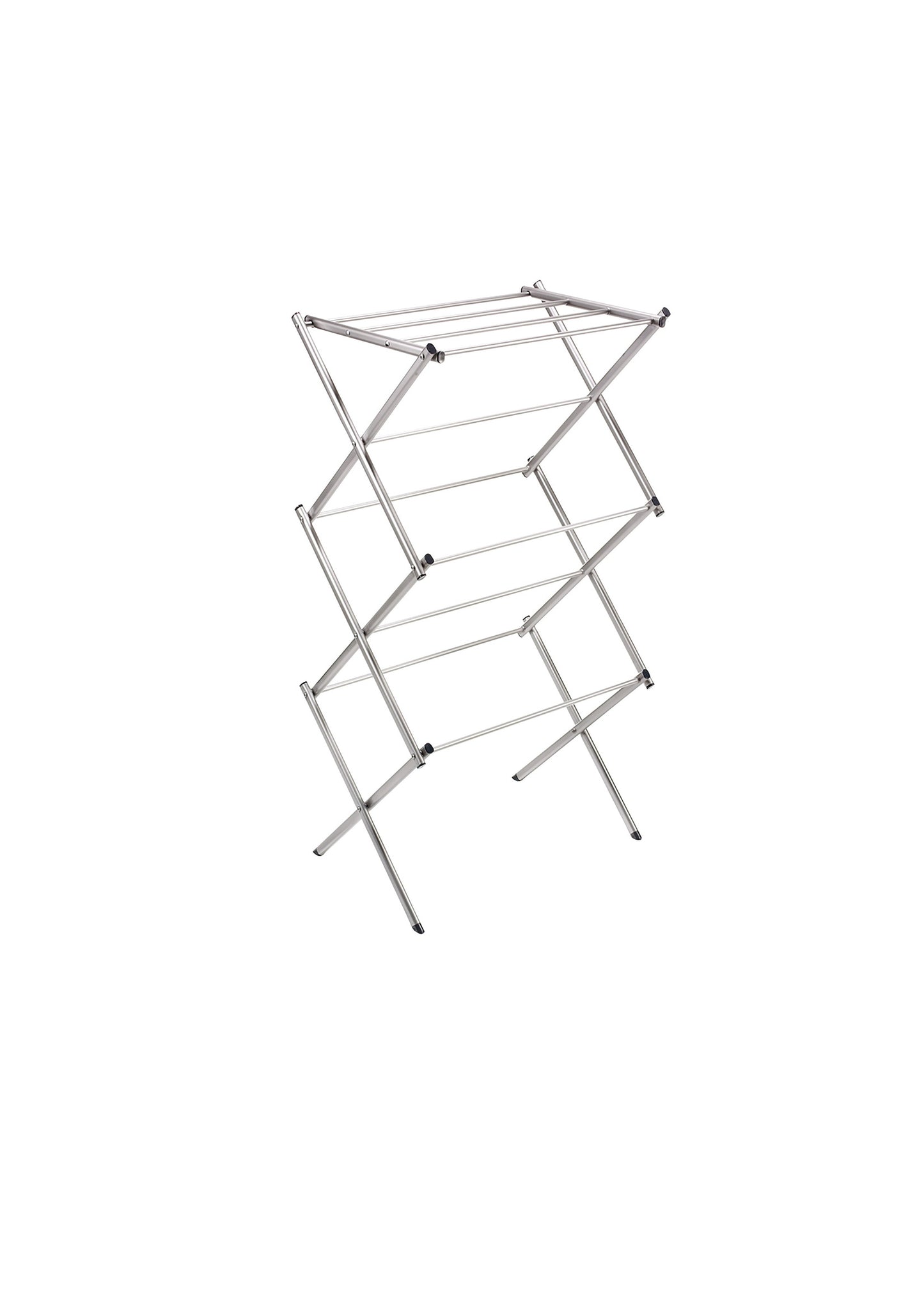 Small Folding Silver Vertical Clothes Dryer Rack