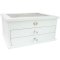 Large Lili White Glass Lift-top