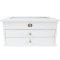 Large Lili White Glass Lift-top