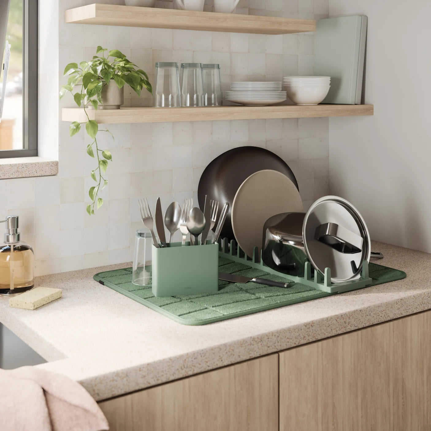 UDRY ULTRA DRYING RACK WITH MAT Green