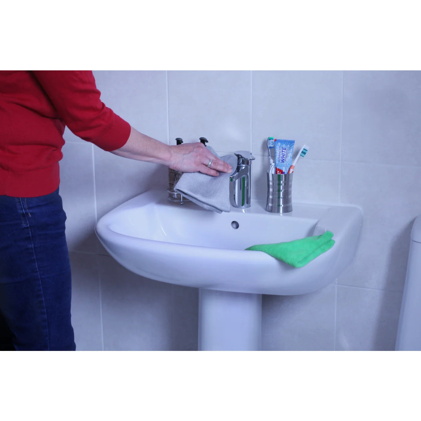 Bath & Shower Kit 2/ST Silver/Green