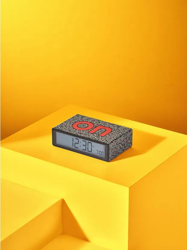 Lexon Flip clock mini Blue