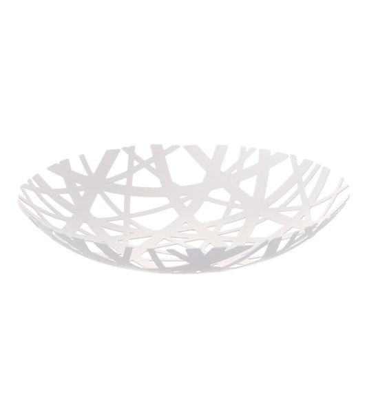 Tower fruit bowl white