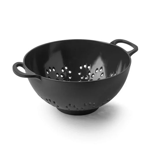 Melamine colander 6" black