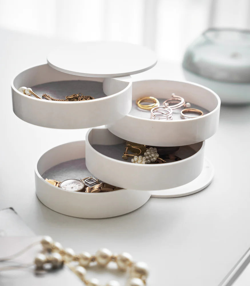 Stacked Jewelry Box - Open Trays