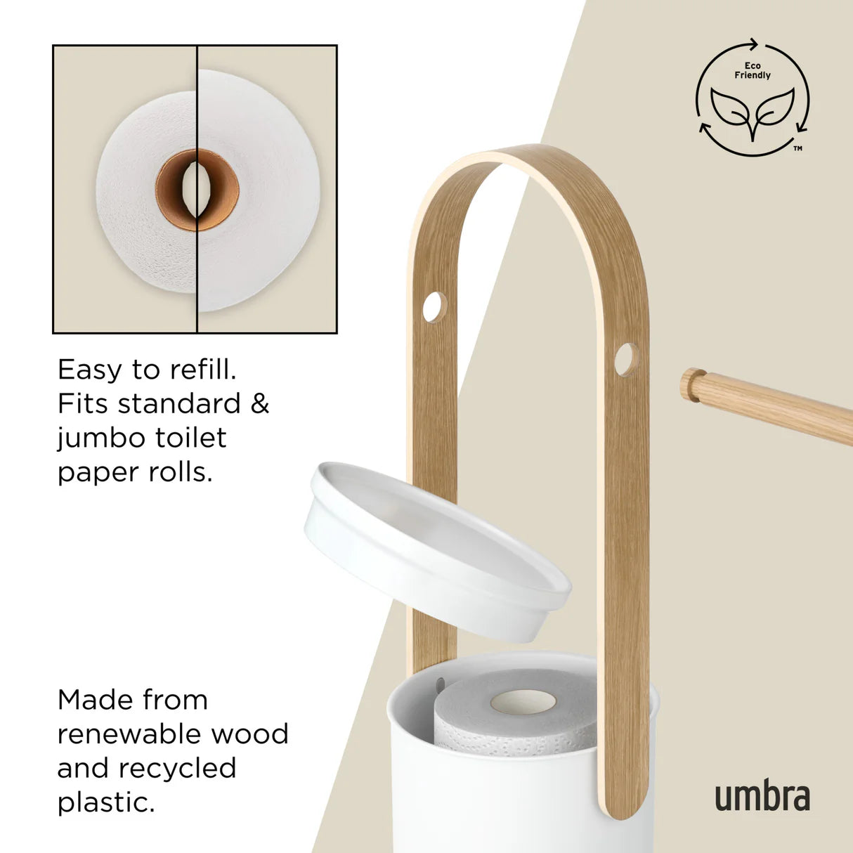 BELLWOOD TOILET PAPER HOLDER & RESERVE