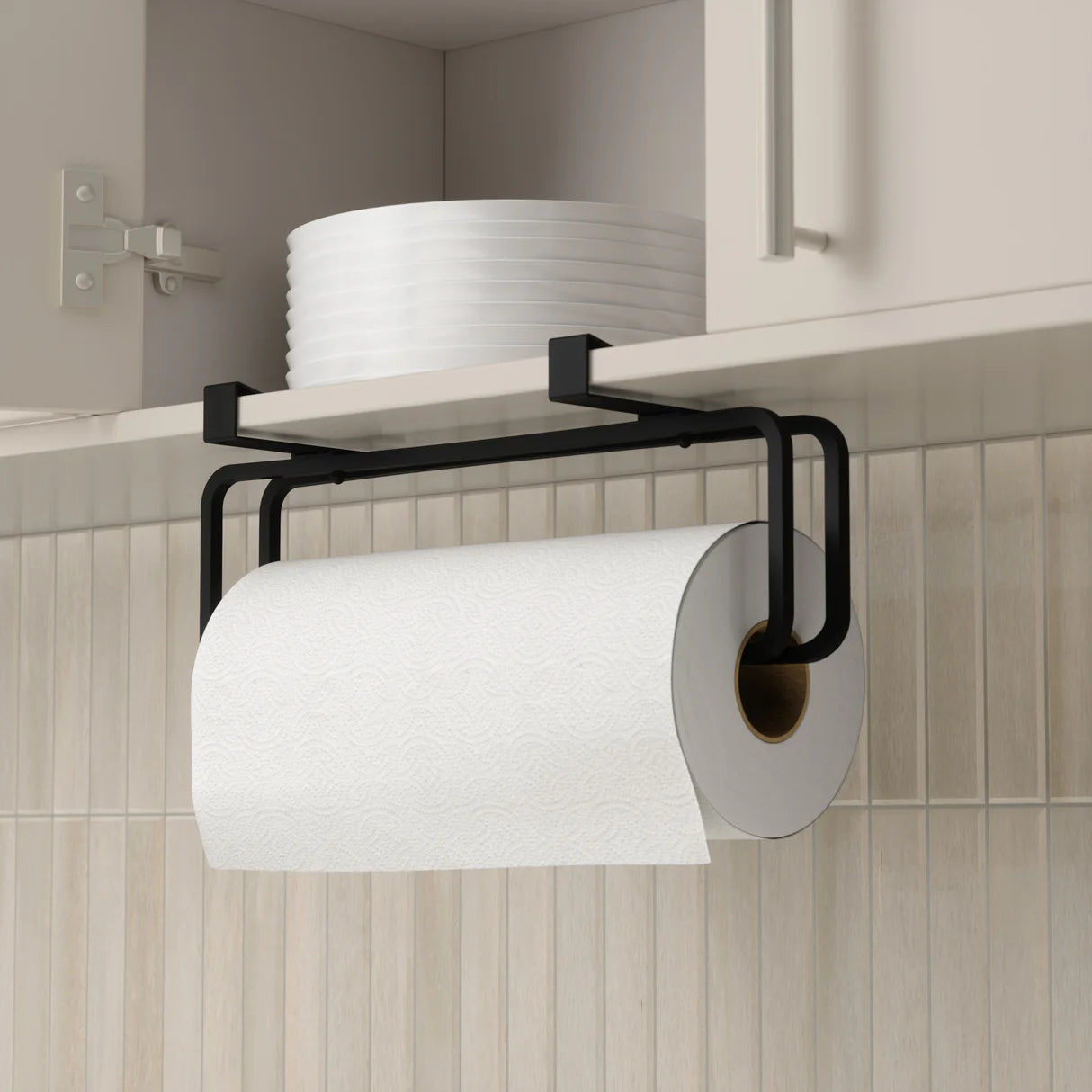 Squire Wall-mounted Paper Towel Holder black