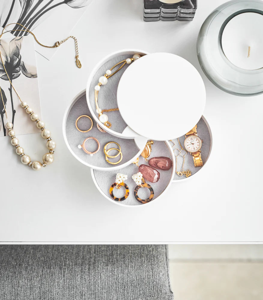 Stacked Jewelry Box - Open Trays