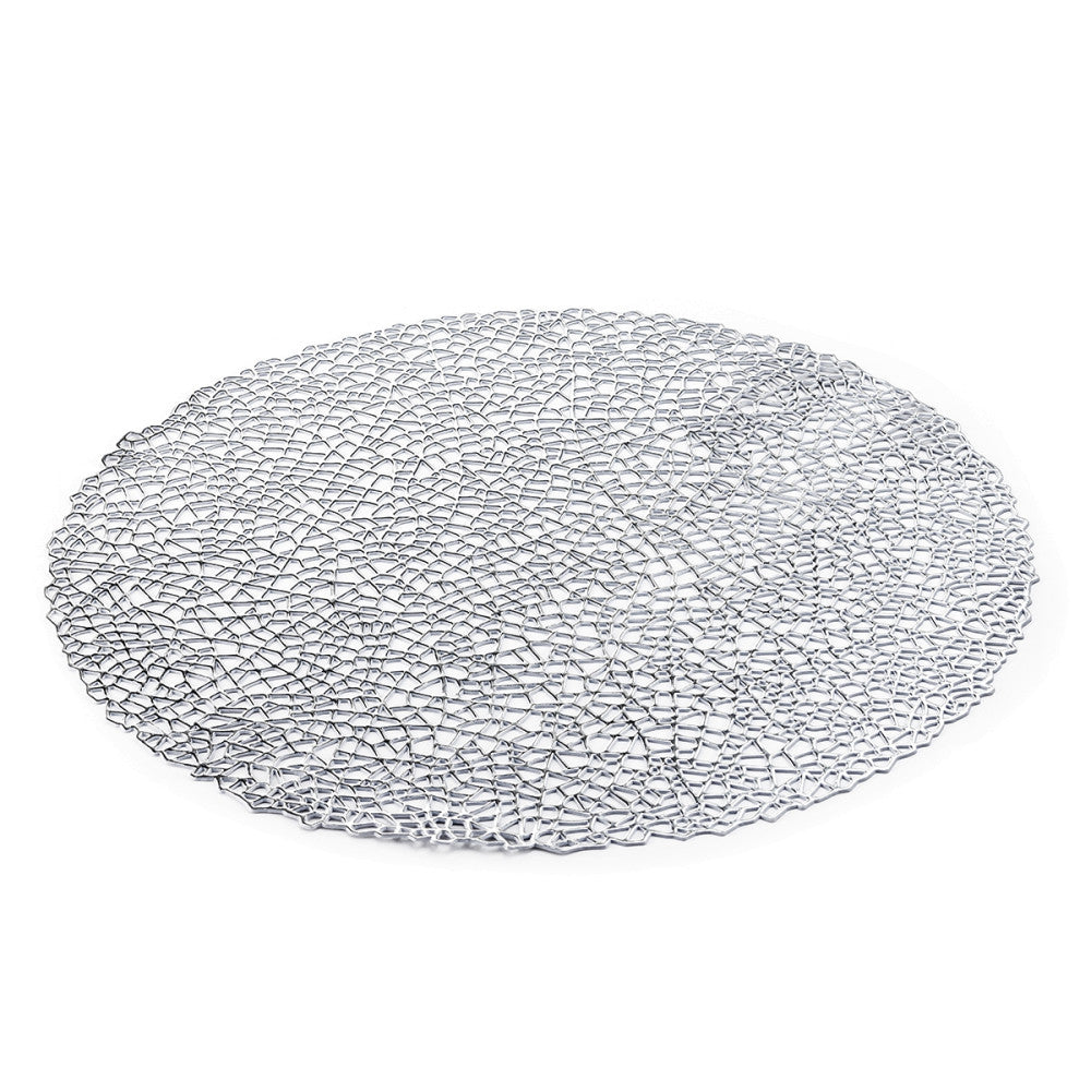 Placemat Round silver