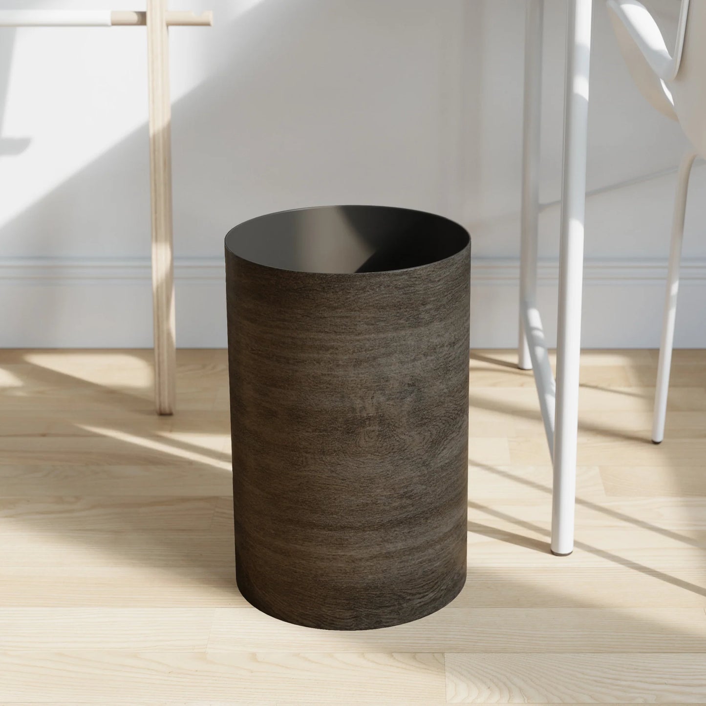 Treela Trash Can Barnwood