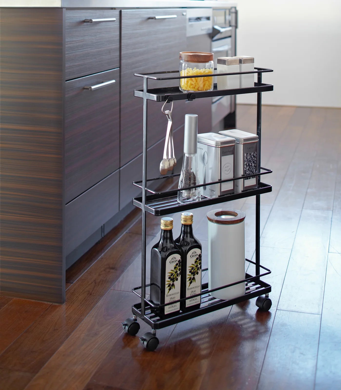 Tower Rolling Kitchen storage cart black