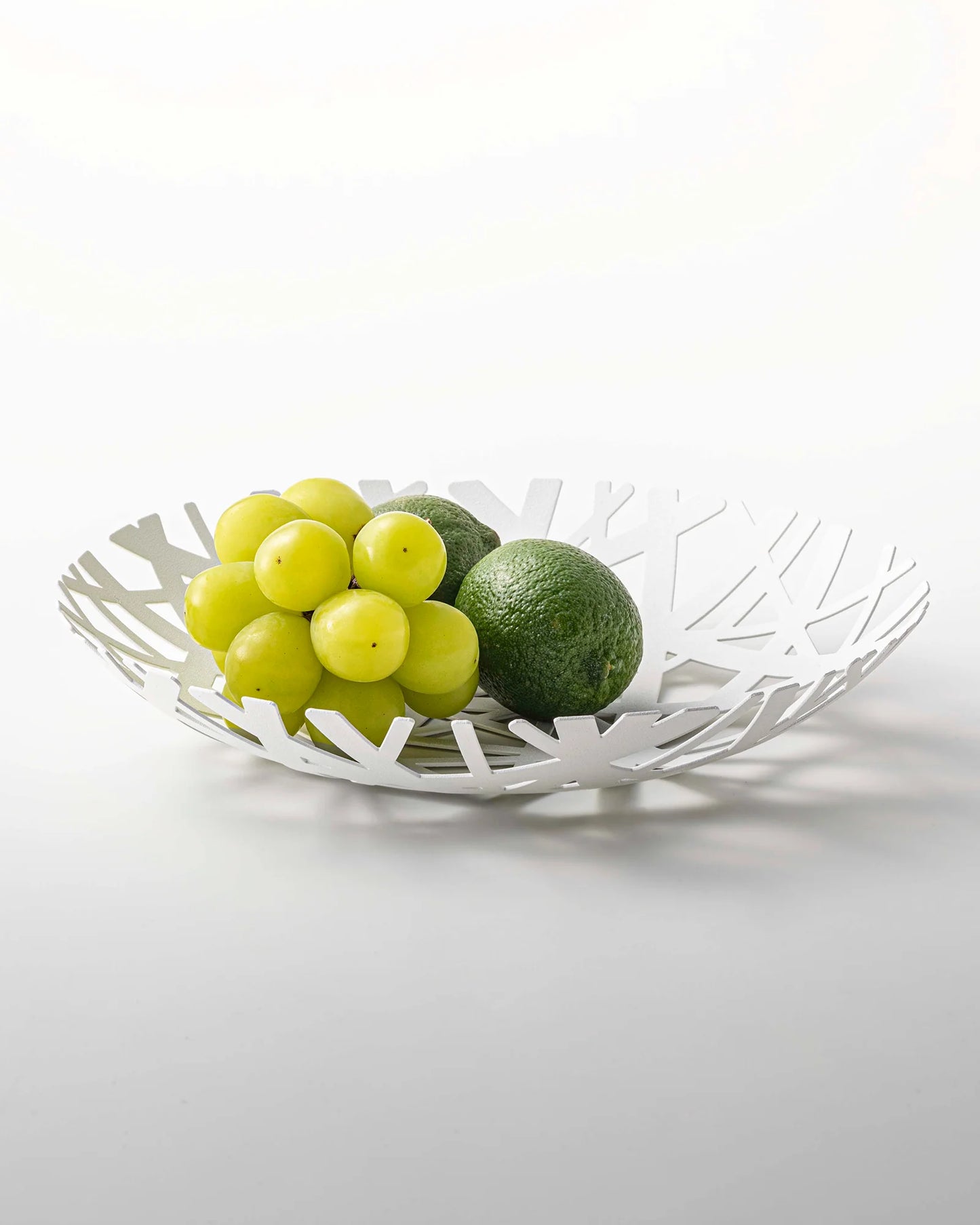 Tower fruit bowl white