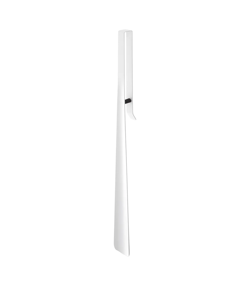 Long-Handled Shoehorn - Steel white