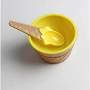 Personalized Ice Cream Bowl, Ice Cream Bowl with Spoon, Yellow