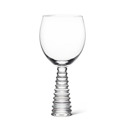 Stack Base Wine Glass-7"H(12oz) Clear