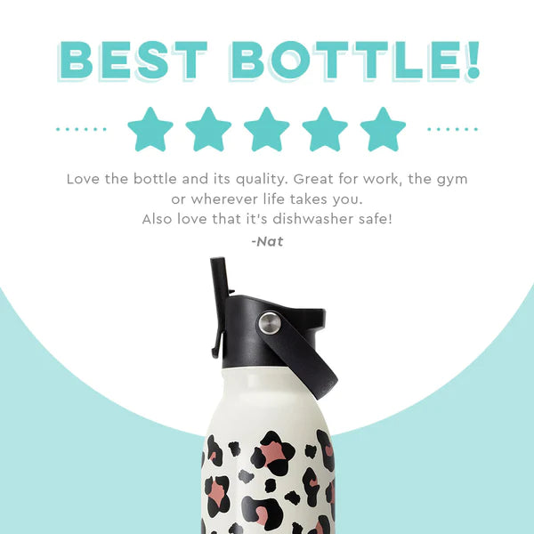 Luxy Leopard Flip + Sip Bottle (20oz)