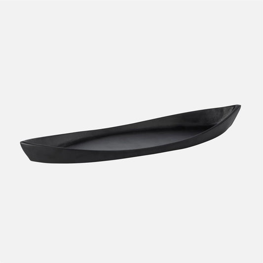 Black Canoe Decor Platter by Torre & Tagus black