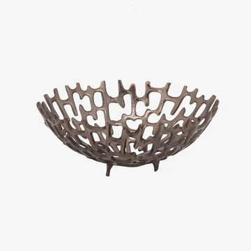 Cipher Aluminum Decorative Bowl