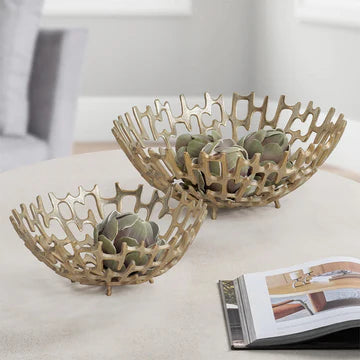 Torre & Tagus | Cipher Aluminum Decorative Bowl