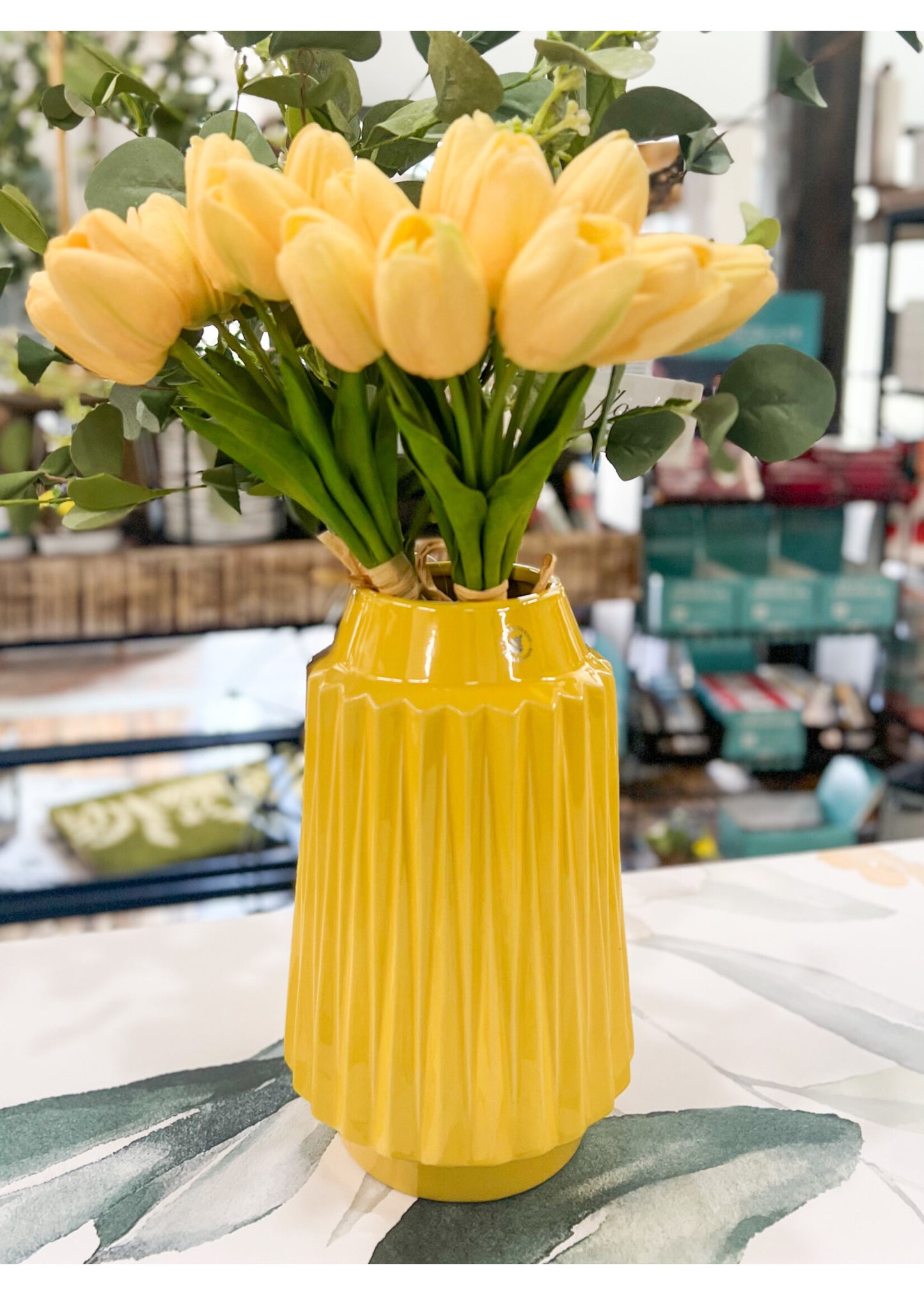 Ella Faceted 9" Vase