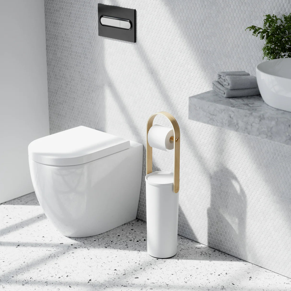 BELLWOOD TOILET PAPER HOLDER & RESERVE