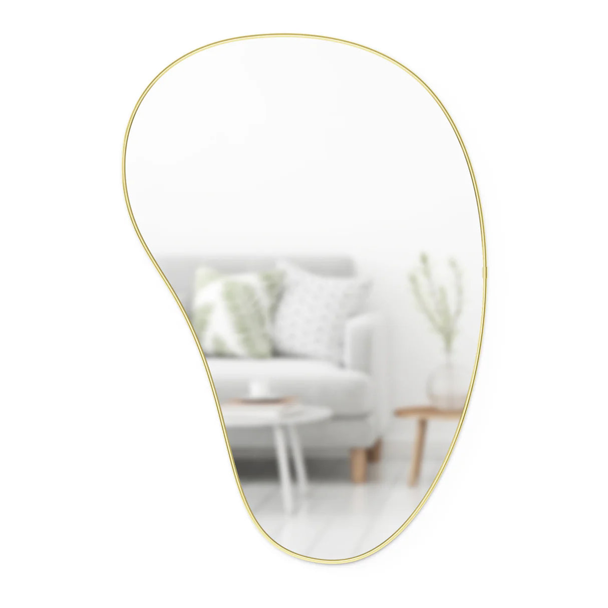 HUBBA PEBBLE WALL MIRROR Brass