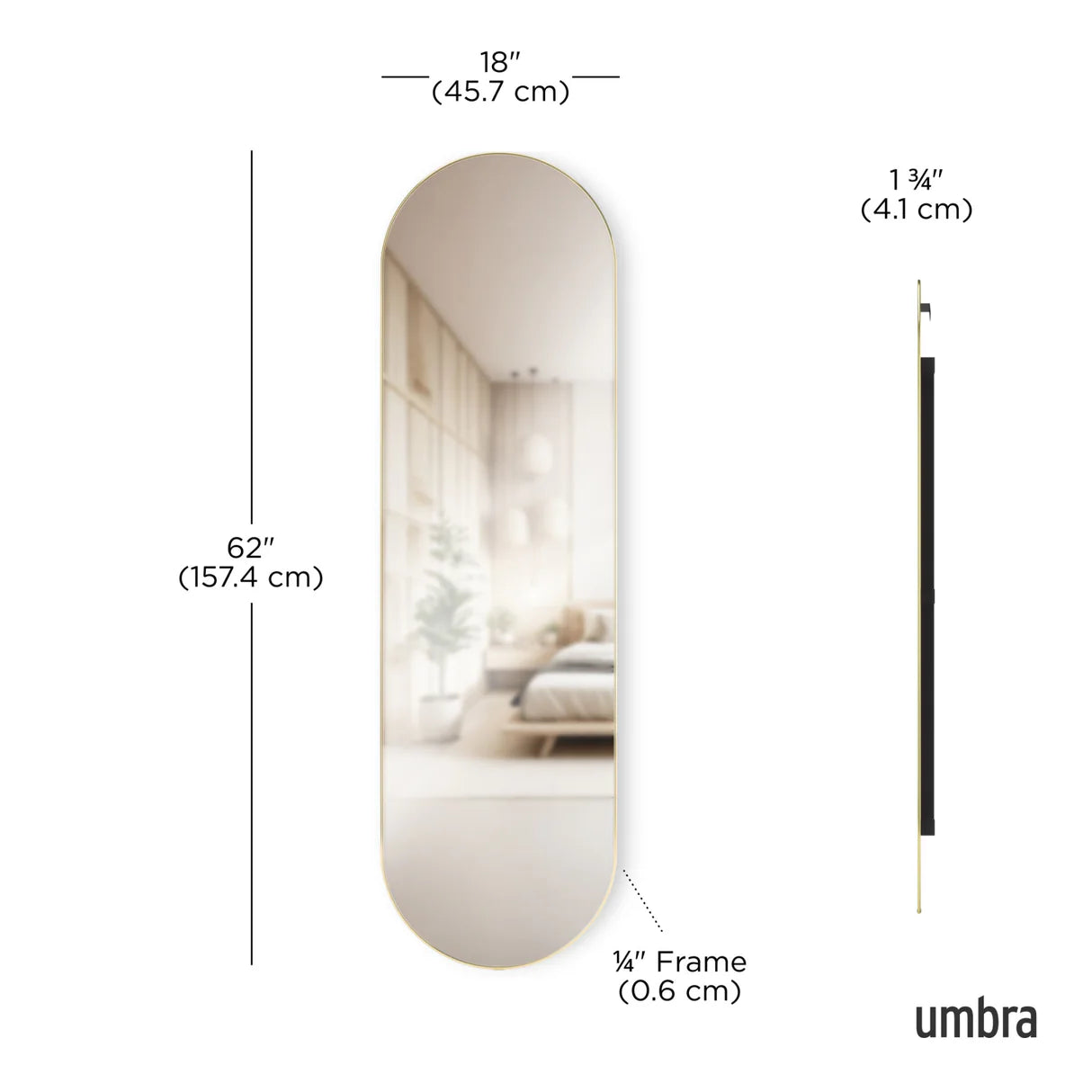 HUBBA PILL MIRROR 62X18