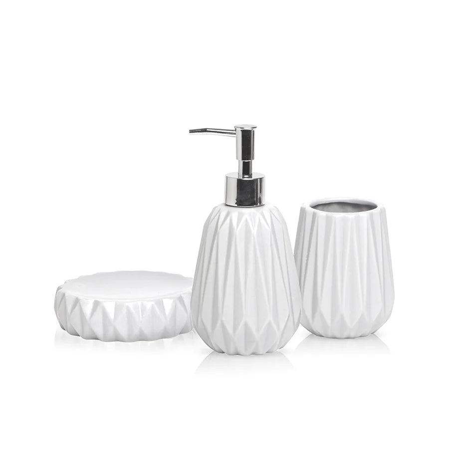 Gem 3PC bath set WHITE