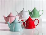 Enamel Look Teapot Red , 32oz