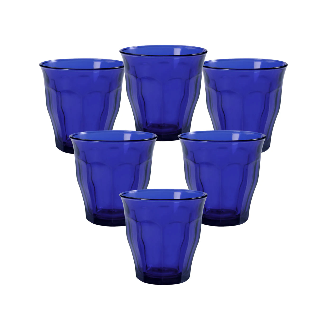 Duralex Picardie Saphir Glass Tumblers, 250 ml Set Of 6